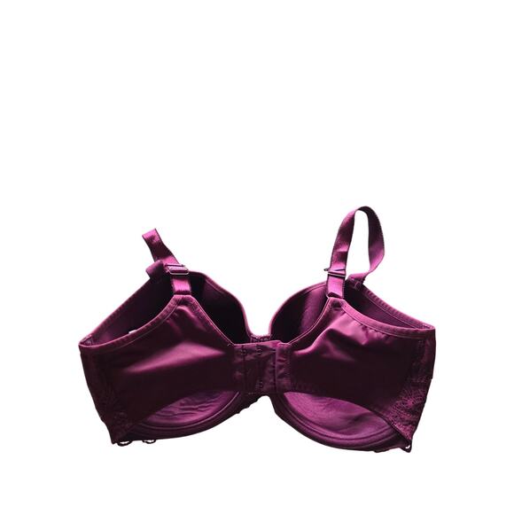 Fantasie Bra 34i Womens Plus Size Underwired Padded Full Coverage Maroon - Picture 3 of 5